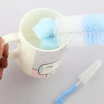 2 ensembles de tétines pour bébé, gobelet biberon avec éponge nettoyante 360 degrés, brosse pour sucette, livraison couleur aléatoire, Gobelet biberon