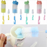 2 ensembles de tétines pour bébé, gobelet biberon avec éponge nettoyante 360 degrés, brosse pour sucette, livraison couleur aléatoire, Gobelet biberon