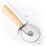 Couteau à pizza en acier inoxydable et couteau à gâteau, coupe-pizza 2