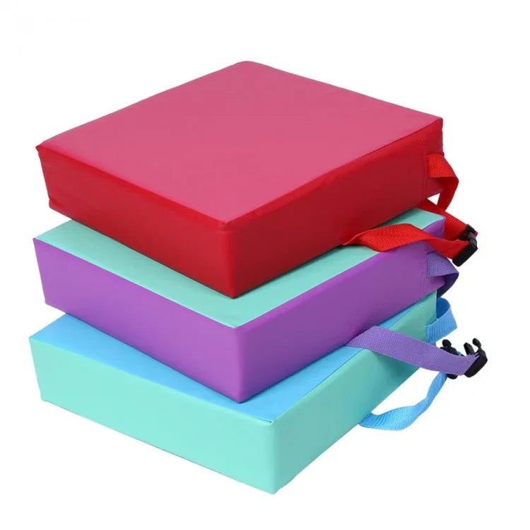 Coussin de chaise rehaussé pour enfants Coussin de siège de chaise haute amovible avec sangle à boucle, Coussin de chaise rehaussé pour enfants