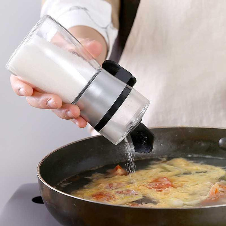 Bouteille de contrôle du sel à presser, Ensemble de réservoirs de dosage ménagers scellés et étanches à l'humidité, Bouteille de contrôle du sel à presser