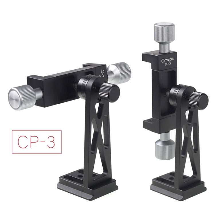 Clip de fixation trépied tout métal rotatif CP-3 Support live pour téléphone de 4,5 à 7,3 pouces