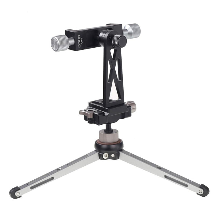 Clip de fixation trépied tout métal rotatif CP-3 Support live pour téléphone de 4,5 à 7,3 pouces