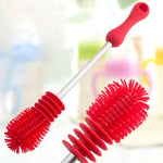Brosse rotative de nettoyage à poignée longue pour biberon