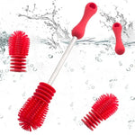 Brosse rotative de nettoyage à poignée longue pour biberon