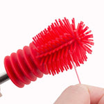 Brosse rotative de nettoyage à poignée longue pour biberon