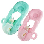 Support pour biberon bébé sans les mains Porte-bouteille en coton Coussin d'allaitement pour apprentissage, Bleu, Rose, Violet, Fleur violette