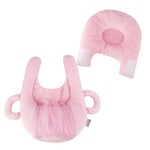 Support pour biberon bébé sans les mains Porte-bouteille en coton Coussin d'allaitement pour apprentissage, Bleu, Rose, Violet, Fleur violette
