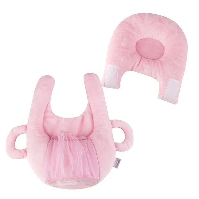 Support pour biberon bébé sans les mains Porte-bouteille en coton Coussin d'allaitement pour apprentissage, Bleu, Rose, Violet, Fleur violette