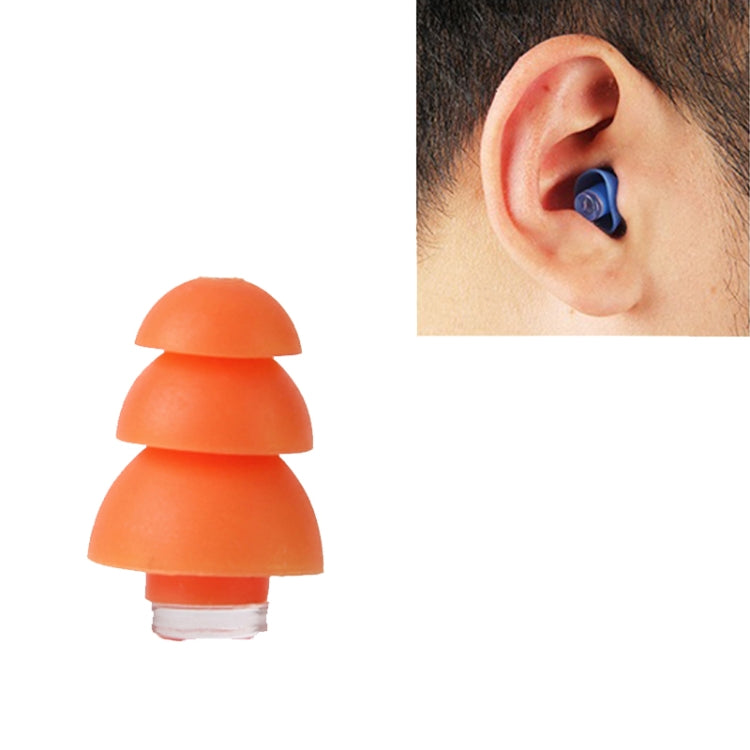 Bouchons d'oreille anti-bruit pour le sommeil en silicone, bouchons d'oreille insonorisés, bouchons d'oreille silencieux anti-bruit industriels, orange, blanc, bleu, noir