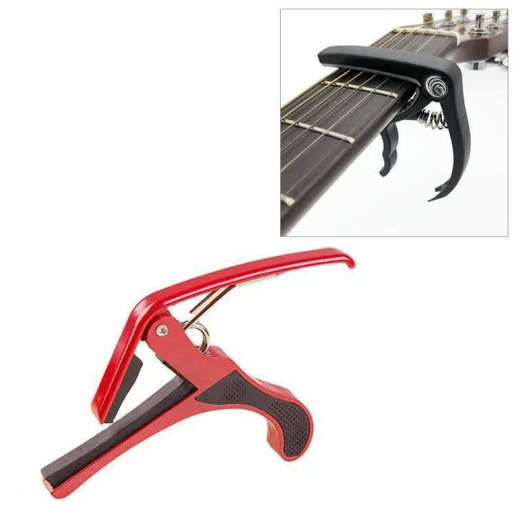 Capodastre en plastique pour guitare acoustique, classique et électrique à 6 cordes, accessoire d'instrument de musique.