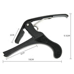 Capodastre en plastique pour guitare acoustique, classique et électrique à 6 cordes, accessoire d'instrument de musique.