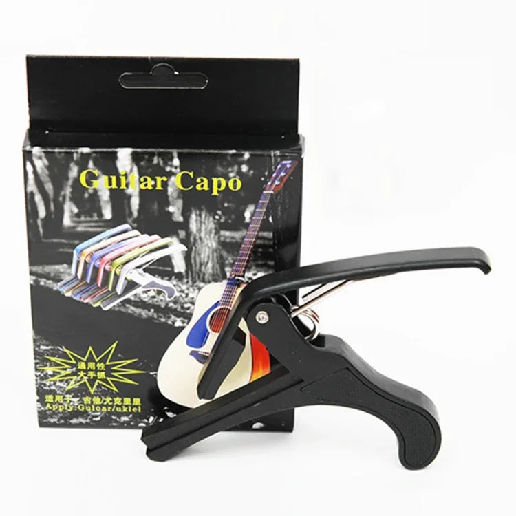 Capodastre en plastique pour guitare acoustique, classique et électrique à 6 cordes, accessoire d'instrument de musique.