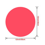 Tapis de four à micro-ondes en silicone de qualité alimentaire de 12 pouces, set de table rond en silicone, tapis isolant antidérapant, noir, rouge, bleu, vert, violet, gris