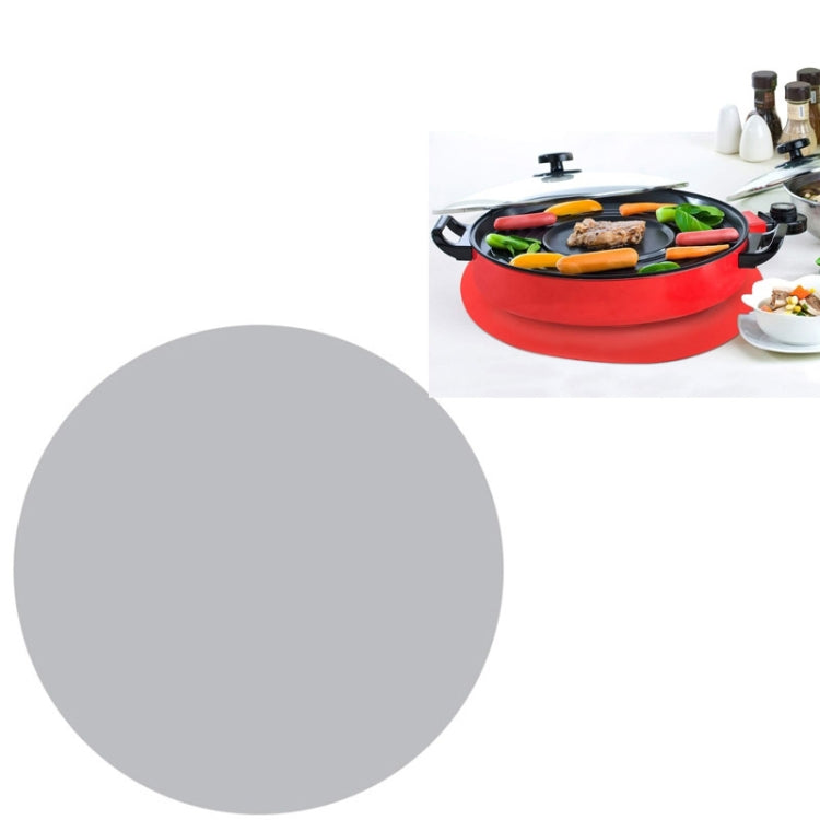 Tapis de four à micro-ondes en silicone de qualité alimentaire de 12 pouces, set de table rond en silicone, tapis isolant antidérapant, noir, rouge, bleu, vert, violet, gris