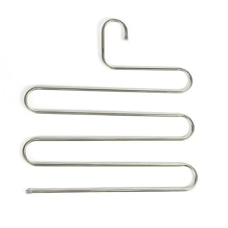Cintres Multifonctionnels en Forme de S à 5 Couches pour Vêtements et Pantalons, Cintres en Forme de S