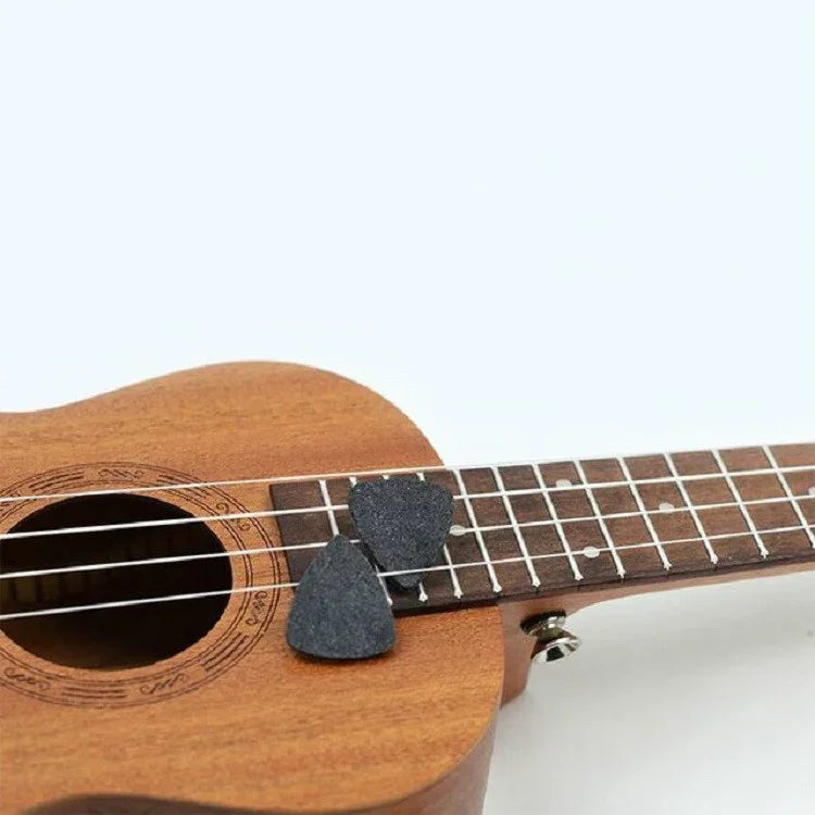10 médiators en feutre de laine pour ukulélé et guitare