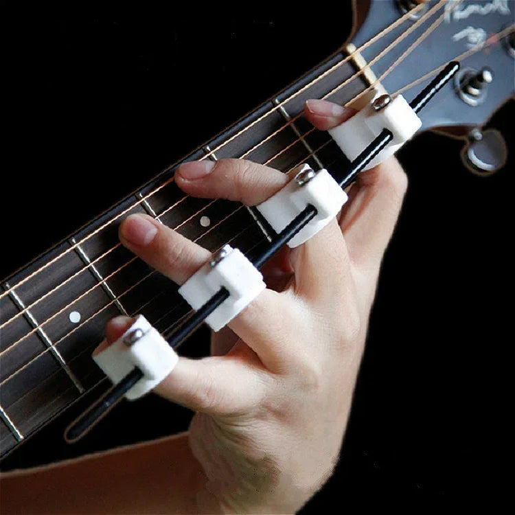 Écarteur de Doigts à Quatre Doigts pour Guitare, Ukulélé, Piano, Entraînement à l'Écartement des Doigts, Housse de Doigt, Édition Standard, Édition Standard Épaisse