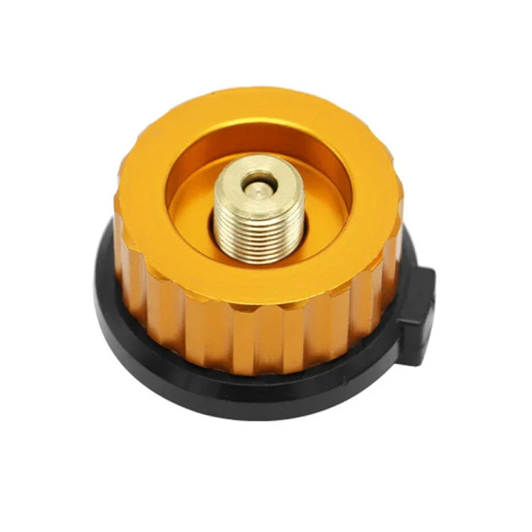 2 PCS Adaptateur de Brûleur de Réchaud de Randonnée Camping Extérieur Type Divisé Convertisseur de Four Connecteur Adaptateur Automatique pour Cartouche de Gaz Cylindre
