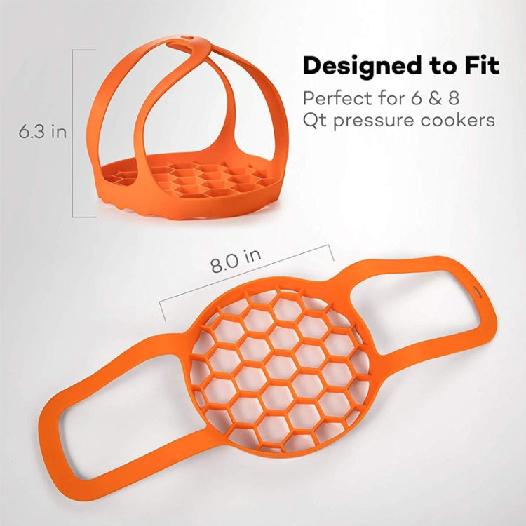 Cuiseur à œufs en silicone pour cuiseur vapeur, panier vapeur en silicone, 20 cm, 16,5 cm