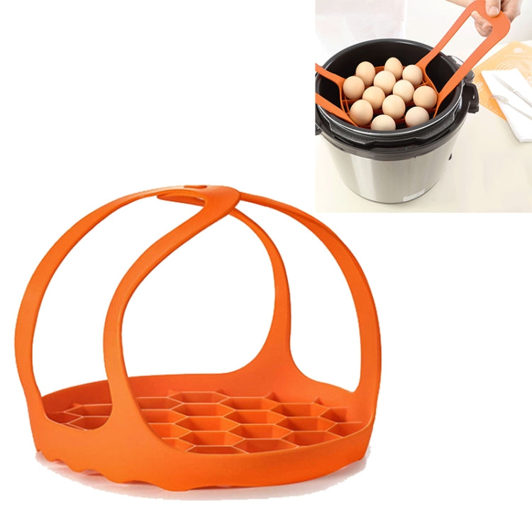Cuiseur à œufs en silicone pour cuiseur vapeur, panier vapeur en silicone, 20 cm, 16,5 cm