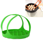 Cuiseur à œufs en silicone pour cuiseur vapeur, panier vapeur en silicone, 20 cm, 16,5 cm