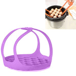 Cuiseur à œufs en silicone pour cuiseur vapeur, panier vapeur en silicone, 20 cm, 16,5 cm