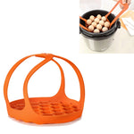 Cuiseur à œufs en silicone pour cuiseur vapeur, panier vapeur en silicone, 20 cm, 16,5 cm