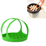 Cuiseur à œufs en silicone pour cuiseur vapeur, panier vapeur en silicone, 20 cm, 16,5 cm