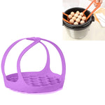 Cuiseur à œufs en silicone pour cuiseur vapeur, panier vapeur en silicone, 20 cm, 16,5 cm