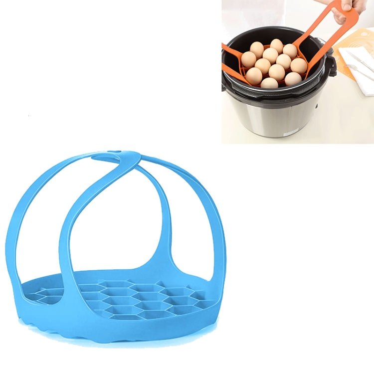 Cuiseur à œufs en silicone pour cuiseur vapeur, panier vapeur en silicone, 20 cm, 16,5 cm