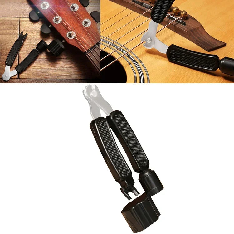 Kit d'outils pour changer les cordes de guitare : coupe-cordes, enrouleur de cordes, pince 3 en 1, accessoires pour guitare