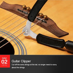Kit d'outils pour changer les cordes de guitare : coupe-cordes, enrouleur de cordes, pince 3 en 1, accessoires pour guitare