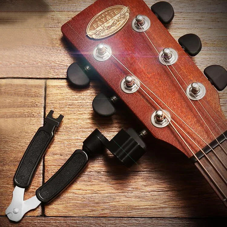Kit d'outils pour changer les cordes de guitare : coupe-cordes, enrouleur de cordes, pince 3 en 1, accessoires pour guitare