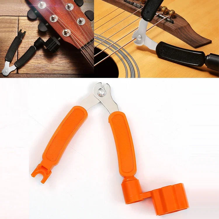 Kit d'outils pour changer les cordes de guitare : coupe-cordes, enrouleur de cordes, pince 3 en 1, accessoires pour guitare