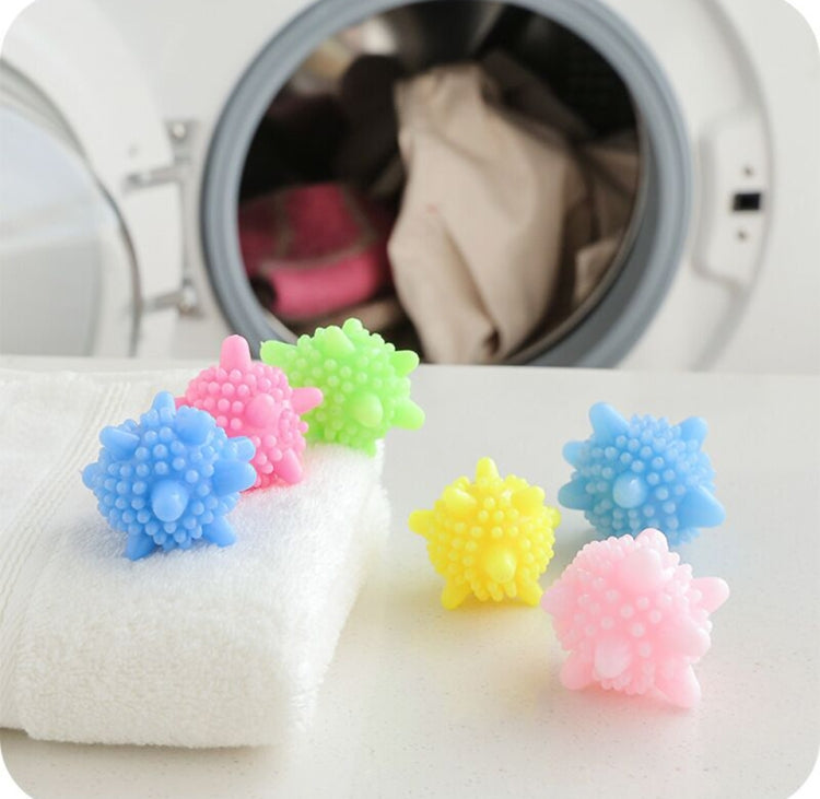 5 PCS Balle de lavage anti-emmêlement à forte décontamination pour machine à laver domestique, balle de nettoyage solide en forme d'étoile de mer, balle de nettoyage