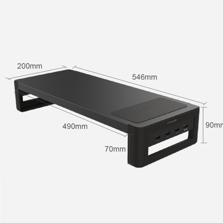 Vaydeer Support d'Écran d'Ordinateur, Socle de Rangement de Bureau Rehaussé, Configuration Simple