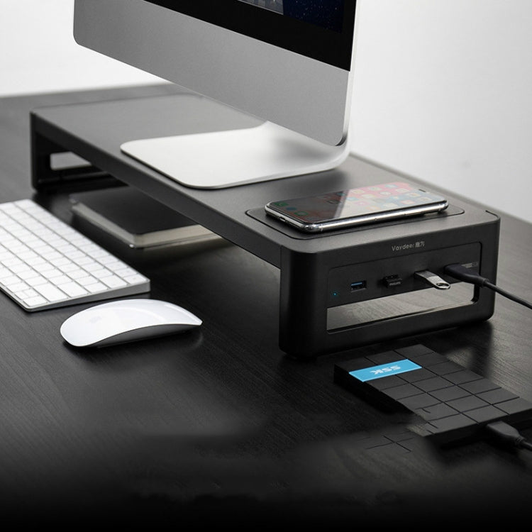 Vaydeer Support d'Écran d'Ordinateur, Socle de Rangement de Bureau Rehaussé, Configuration Simple