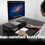 Vaydeer Support d'Écran d'Ordinateur, Socle de Rangement de Bureau Rehaussé, Configuration Simple