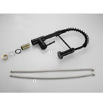 Robinet de cuisine avec valve de réservoir d'eau chaude et froide, modèle noir, modèle galvanoplastie, modèle brossé