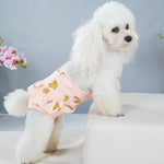 Culotte physiologique pour chien imprimée bananes, confortable, respirante, avec sangle, S, M, L, XL