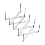 LsCook Étagère de Rangement Rétractable Support de Cuisson à Vapeur Multifonction Pliable en Acier Inoxydable, Étagère de Cuisine en Acier Inoxydable