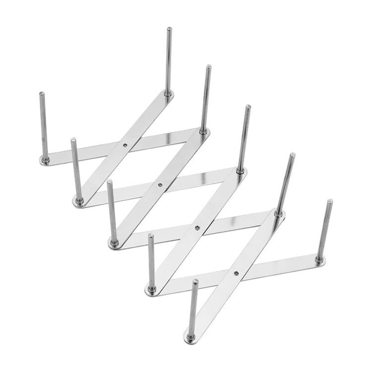 LsCook Étagère de Rangement Rétractable Support de Cuisson à Vapeur Multifonction Pliable en Acier Inoxydable, Étagère de Cuisine en Acier Inoxydable