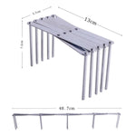 LsCook Étagère de Rangement Rétractable Support de Cuisson à Vapeur Multifonction Pliable en Acier Inoxydable, Étagère de Cuisine en Acier Inoxydable