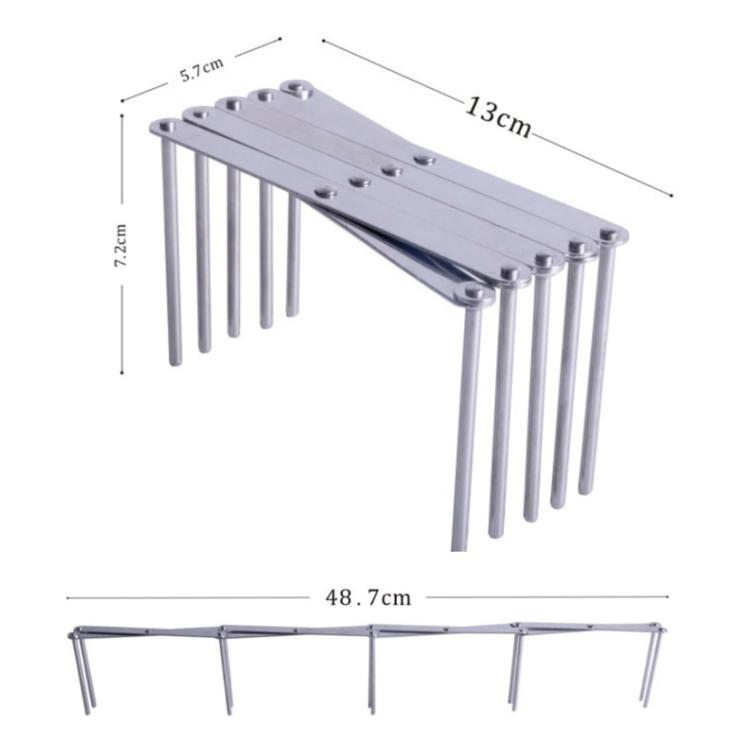 LsCook Étagère de Rangement Rétractable Support de Cuisson à Vapeur Multifonction Pliable en Acier Inoxydable, Étagère de Cuisine en Acier Inoxydable