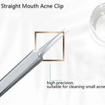 5 pièces/lot d'aiguilles anti-acné en acier inoxydable, pince anti-acné, outil pour points noirs, 5 en 1