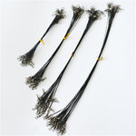 20 PCS Fils de Pêche Luya avec Fil Émerillon Anti-Morsure, 20CM, 25CM, 30CM, 15CM
