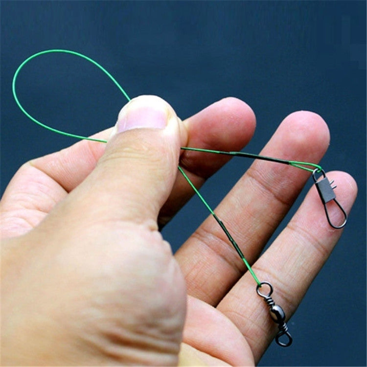 20 PCS Fils de Pêche Luya avec Fil Émerillon Anti-Morsure, 20CM, 25CM, 30CM, 15CM