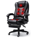 Chaise pivotante relevable moderne minimaliste, siège paresseux, chaise de jeu de massage de bureau avec pieds en acier