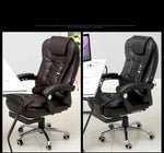 Chaise pivotante relevable moderne minimaliste, siège paresseux, chaise de jeu de massage de bureau avec pieds en acier